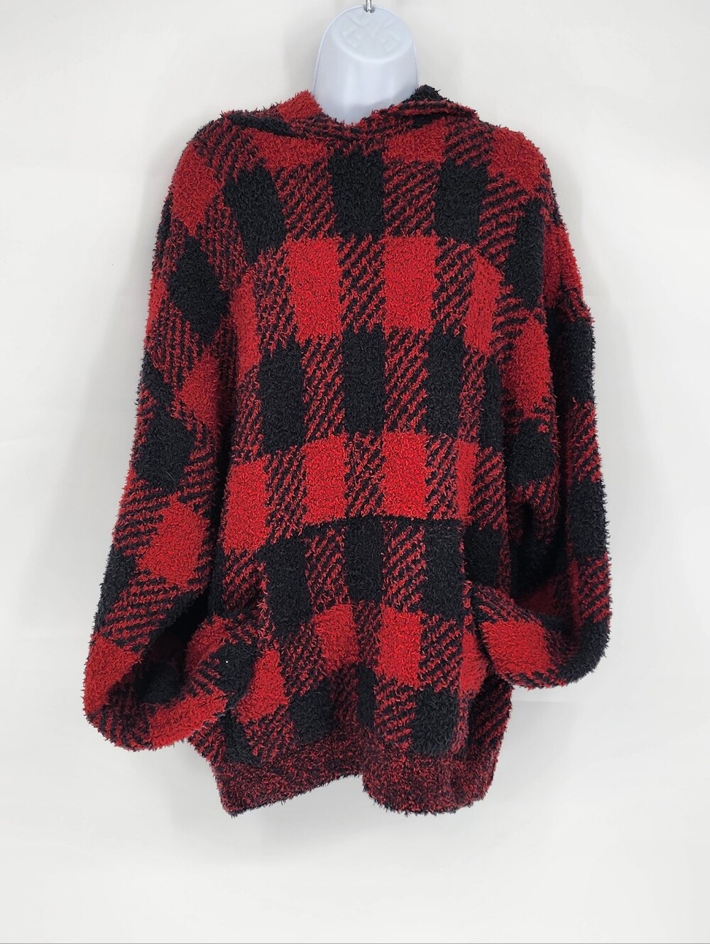SKIMS Cozy Knit Unisex Hoodie & Pants Set – NWT – Brick Buffalo Check – Size S/M